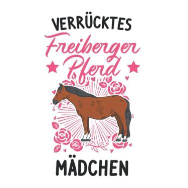 Imagem de Freiberger Pferd Notizbuch: Verrücktes Freiberger Pferd Mädchen / 6x9 Zoll / 120 karierte Seiten