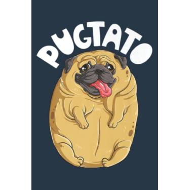 Imagem de Pugtato Pug Potato Funny Boys Dog Lovers Meme s: Journal notebook, size 6 x 9 inches, 116 Pages