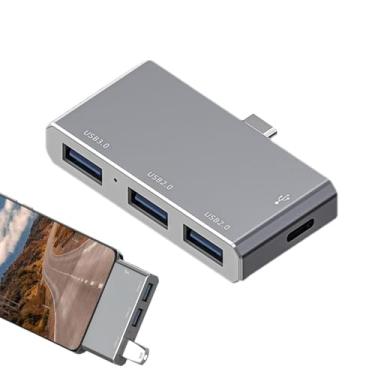 Imagem de Docking Station, Docking Station Monitor,Estação de acoplamento para monitor TYPE-C 3 Estação de acoplamento 4 em 1 - Monitor portátil multifuncional USB C para computador, telefone