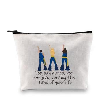 Imagem de PXTIDY Mamma The Musical Inspired Gift You Can Dance You Can Jive Dancing Queen Bolsa Cosmética Mia Musical Lover Gift, Bege, ONE SIDE, Tendência