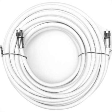 Imagem de Fio Coaxial Rg 06 Com Conector Branco 67 100pcs 15M 3240 - Dezcomp, Br