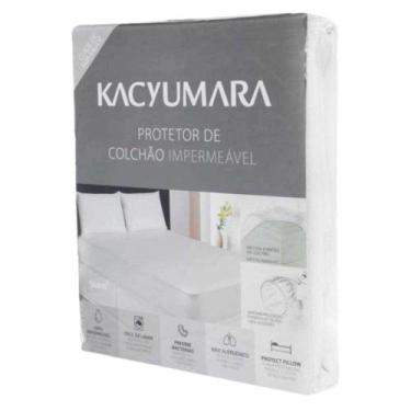 Imagem de Protetor de Colchão Solteiro Impermeável - Kacyumara, BRANCO