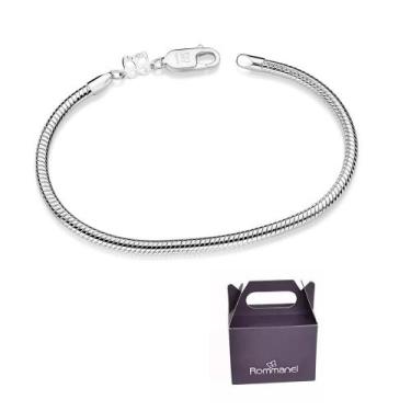 Imagem de Pulseira Berloque Prata Maciça 925 Rommanel 850085 850086, Prata