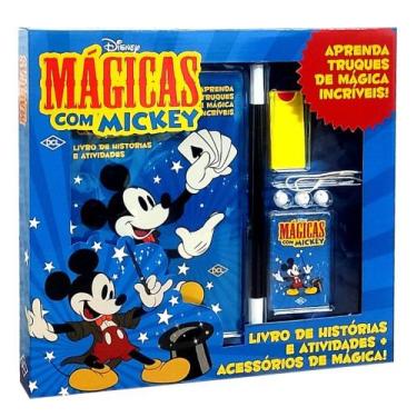 Imagem de Kit com Mágicas Mickey Livro + Acessórios de Truques - DCL
