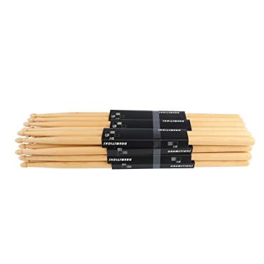 Imagem de Conjunto de Bateria, 12 Pares 7A Drumstick Portátil Maple Wood Drumstick Dica Oval Anti -Slip Drum Stick Conjunto para Desempenho da Banda ou Prática Doméstica