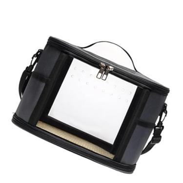 Imagem de Generic Bolsa de transportador de pássaros cobaia porco portador de pássaro portátil gaiola de gaiola de animais de estimação para vícios de chinchilla, Gray L