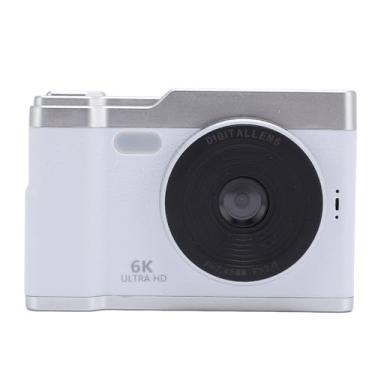 Imagem de Câmera Digital 48MP 8x Lente Traseira de Zoom de Zoom Vários Filtros de 2,4 Polegadas Anti Shake Portátil Câmera de Alunos Portáteis para Viagens Diárias (Branco)