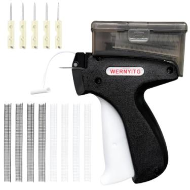 Imagem de Pistola de costura para roupas com caixa de armazenamento, pistola de microscópio costurada, fixador de pano rápido costurado com 6 micro agulhas, mini pistola de etiquetagem com 1000 fixadores pretos