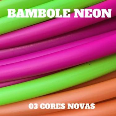 Imagem de Bambolês NEON Fluorescente Sortidos Colorido Novidade 75cm - BAMBOLE