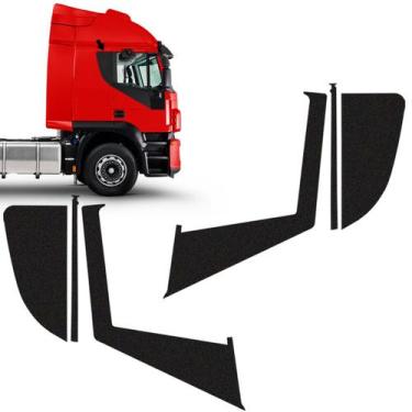 Imagem de Jogo De Adesivos Iveco Laterais E Portas Preto Completo - SPORTINOX, I