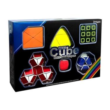 Imagem de Cubo Mágico de Brinquedo Kit 6 Unidades Clássico Mini Fisher Mastermor