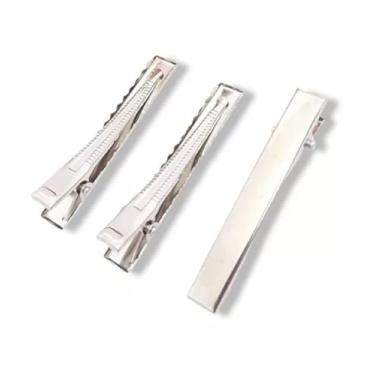 Imagem de Bico De Pato Presilha Jacaré - Pacote com 50 Unidades - Diversos Tamanhos (4,5 CM)