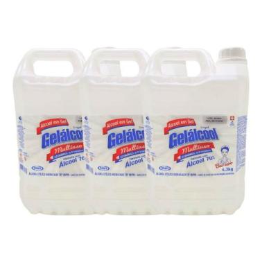 Imagem de Kit c/ 3 álcool gel 70% gelálcool start - 5l
