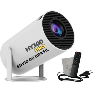 Imagem de Projetor HY300 PRO 5G WIFI 6 Android 11, 4k 1080P Full HD, 9000 Lúmens, Projetor Led Com Auto Correção de Tela, 180° Giratório, ENVIO BRASIL - Premium