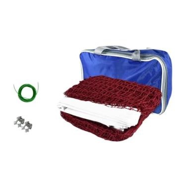 Imagem de simhoa Badminton Net Somente líquido de vôlei Instalação fácil rede de substituição portátil de pickleball com bolsa de armazenamento para externo interno, 6.1 Milhões