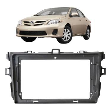 Imagem de Moldura para central multimidia MP5 7 E 9 pol 2 din corolla 2009 A 2013 89/Z12