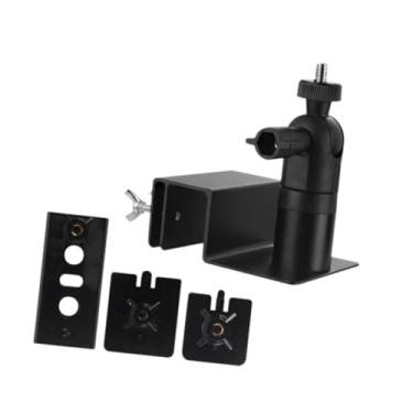 Imagem de Dynwave Clipes de tapume ajustáveis ​​de suporte da câmera de segurança Clipes de instalação fáceis de vigilância de parede resistente suporte para câmeras, Preto