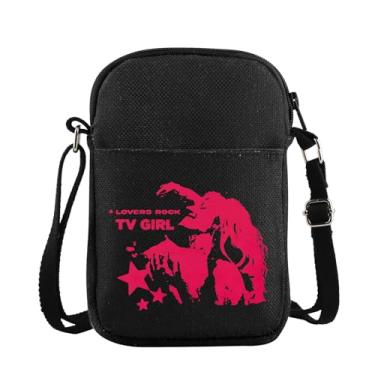 Imagem de TOBGBE TV G Band Merch TV G Lovers Rock Inspirada Bolsa transversal TV Girl Gift Music Merchandising para álbum, Rock Tv