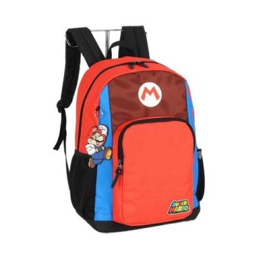Imagem de Mochila De Costas Vermelho Super Mario Luxcel