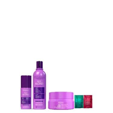 Imagem de Kit Manutenção Cabelos Loiros Prohall 3 Itens