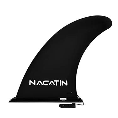 Imagem de NACATIN Barbatana de surf de 23 cm para prancha de surf sem ferramenta para prancha de surf Longboard Paddleboard