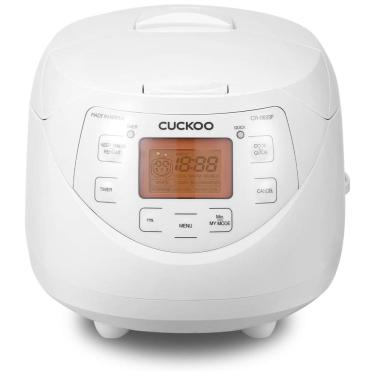Imagem de Panela de Arroz CUCKOO CR-0633F 6 Xícaras (Cru), 9 Opções de Menu: Arroz Branco, Integral e Mais, Panela Interna Antiaderente.