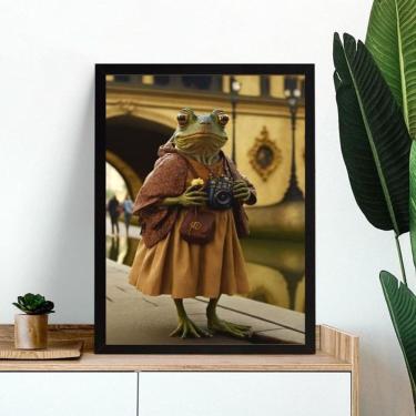 Imagem de Quadro Decorativo Perereca Véia 33X24Cm - Com Vidro