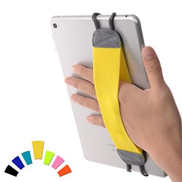 Imagem de TFY Suporte de alça de mão de segurança para tablets, iPad e e-Readers - iPad 9ª geração, iPad Air (iPad Air 5), iPad Mini 6 - iPad Pro 10,5 polegadas, Pro 11 polegadas - Samsung Galaxy Tab - Google