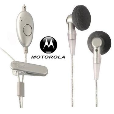 Imagem de Motorola Fone de ouvido estéreo universal prata OEM - compatível com telefones de 3,5 mm e 2,5 mm