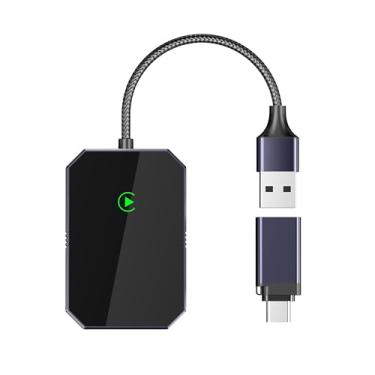 Imagem de Generic Adaptador CarPlay sem fio, converte CarPlay com fio para sem fio, adequado para carros com função CarPlay de fábrica e iPhone iOS 10+, suporta navegação, música e chamadas telefônicas, pequeno