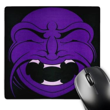 Imagem de 3dRose LLC Mouse pad 20 x 20 x 0,63 cm, máscara tribal - fantasma, divertido, zumbi, assustador, máscara, assustador, assustador (mp_46961_1)