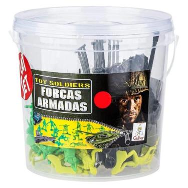 Imagem de Balde Forças Armadas Soldados e Acessórios Gulliver - 0602