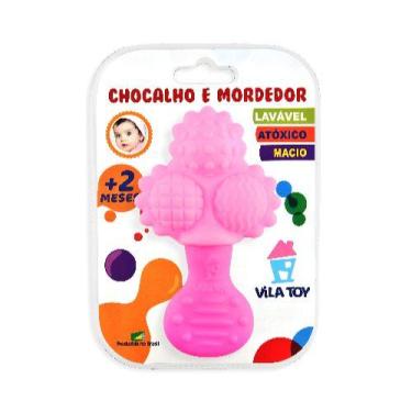 Imagem de Chocalho e Mordedor Vila Toy Bolas - Rosa