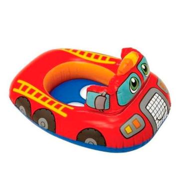 Imagem de Boia Baby Bote Inflável Kiddie Bombeiro - Intex