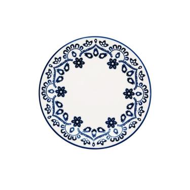 Imagem de Jogo De Pratos Sobremesa Em Cerâmica Floreal Com 6 Peças 20cm Oxford Energy