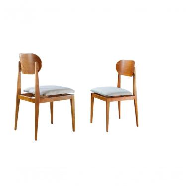 Imagem de Kit 2 Cadeiras Maciça Encosto Anatômico London Sala Nobre