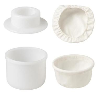 Imagem de Forma Queijo Minas Padrão CP 800gr, Prensador e Dessorador - Okayshop