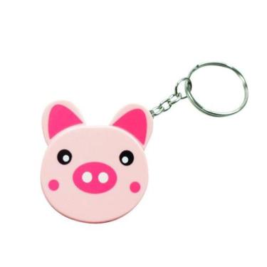 Imagem de Trena Fita Métrica Retrátil Porquinho Medida Corporal e Costura - Porc