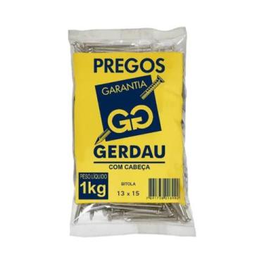 Imagem de Prego com Cabeça POL 13x15-1.1/4x15 1kg Gerdau