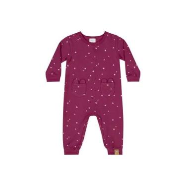 Imagem de Macacão em Molecotton para Bebê Menina Quimby, Rosa, G