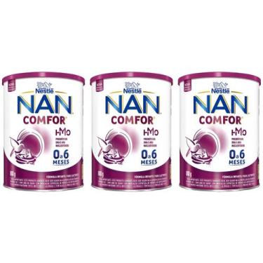 Imagem de Fórmula Infantil Nestlé Leite Comfor 1 NAN - 800g 3 Unidades
