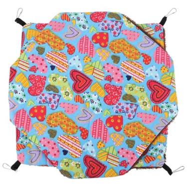 Imagem de Fydun Hamster de Animais de Estimação, Cama de Penduramento Quente e Macio de Redes Dormindo, Cobertor de Bolsa de Algodão Pequeno para Animais para Ninhos de Luxo Confortável Camadas Duplas Seus de