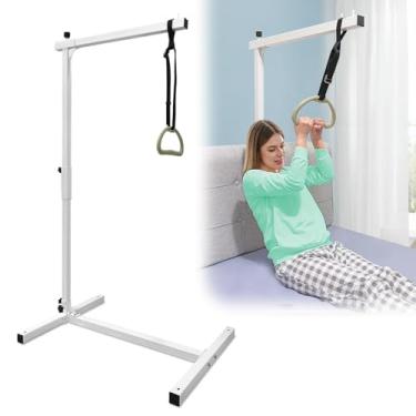 Imagem de Trapézio com suporte para mobilidade na cama, barra suspensa para idosos, barra de elevação para cama hospitalar médica, trilho de transferência para deficientes, ajudante em pé de cadeira de sofá