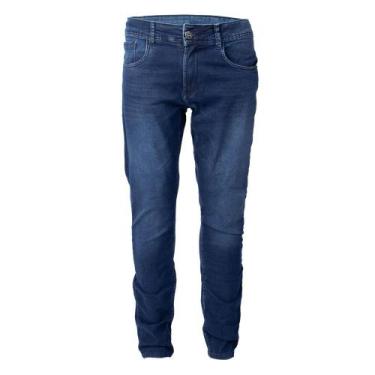 Imagem de Calça Jeans Masculina DT11 Slim Cintura Média Azul Escuro - GUITTA RIO