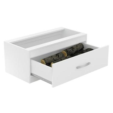 Imagem de Caixa De Lenha Embutida Cl N2 Branco - Completa Móveis