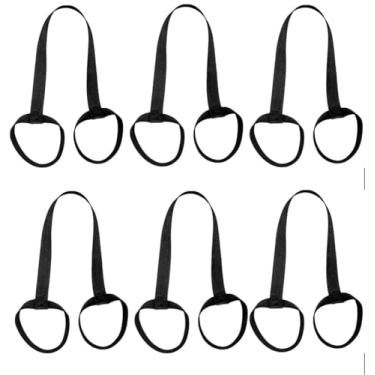 Imagem de Suporte ajustável para alça de esteira de montagem, estilingue não deslizante de nylon para pilates, esteiras de mergulho e fitness, equipado como faixa de resistência para alongamento " (6 pacotes)