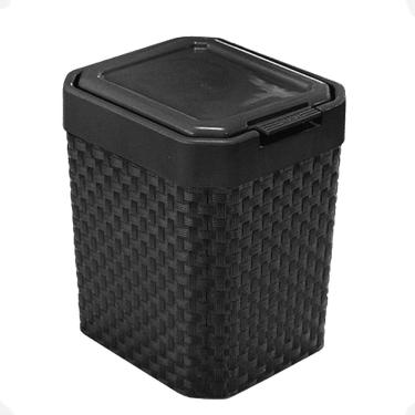 Imagem de Lixeira Rattan Arqplast 5L Tampa Click Label