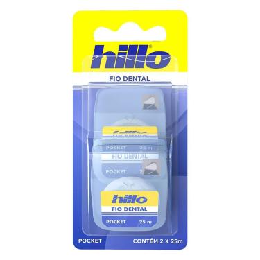 Imagem de Fio Dental Hillo Pockete com 2 Unidades de 25m cada
