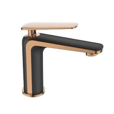 Imagem de Torneira Misturador Lavatorio Lexxa Black Rosegold Lx6406brg