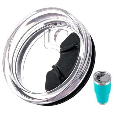 Imagem de Prurex Tampa deslizante magnética para Yeti Rambler 850 g, Old Style Rtic e mais, tampa de substituição à prova de derramamento para copo de 8 cm de diâmetro, fácil de palha, livre de BPA, tampa de